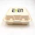 Heavy Duty 3 Compartment Lunch Take Out Box Biodegradable Bagasse Food Containers